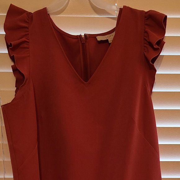 Adorable Red Loft Dress 💃 - Picture 1 of 5